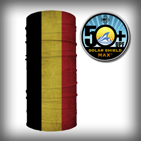 Monk Wrap Neck Gaiter - Face Mask - Bandana - Belgium Flag