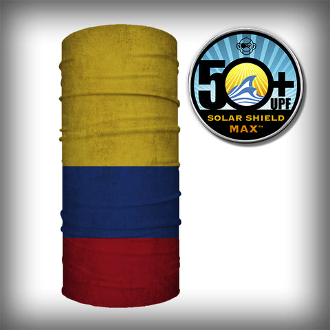 Monk Wrap Neck Gaiter - Face Mask - Bandana - Columbia Flag