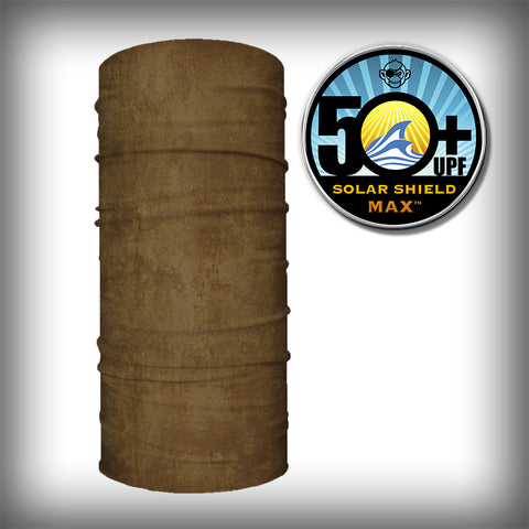 Monk Wrap Neck Gaiter - Face Mask - Bandana - Coyote Brown Grunge