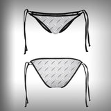 Monkinis™ Custom Full color Bikini - Diamond Plate Top and Bottom - SurfmonkeyGear
 - 3