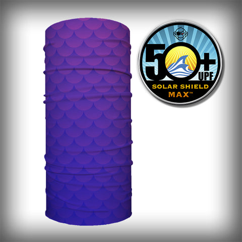 Monk Wrap Neck Gaiter - Face Mask - Bandana - Fuchsia Scales