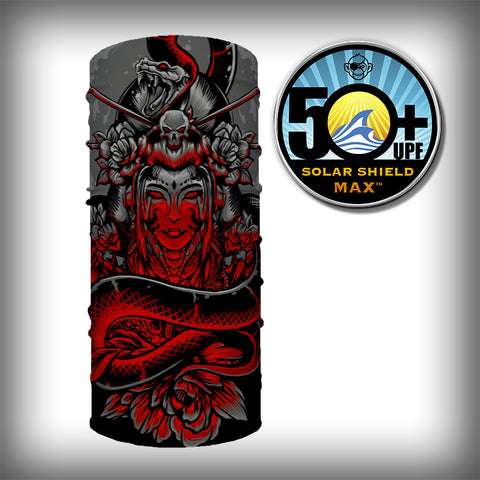 Monk Wrap Neck Gaiter - Face Mask - Bandana - Geisha Queen