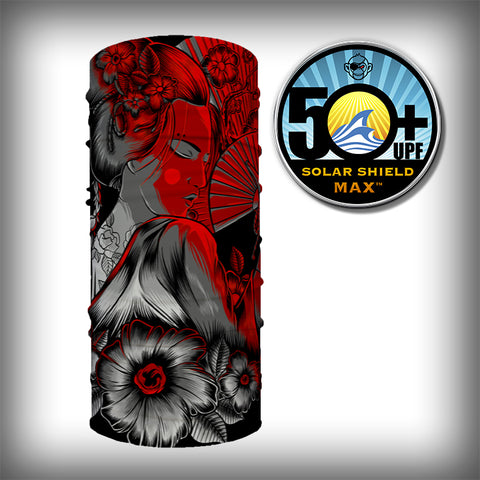 Monk Wrap Neck Gaiter - Face Mask - Bandana - Geisha