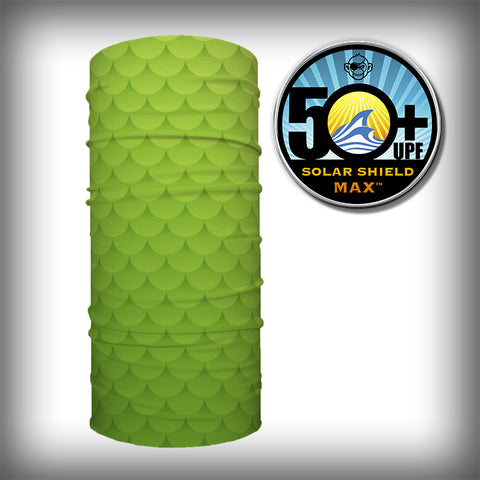 Monk Wrap Neck Gaiter - Face Mask - Bandana - Green Scales