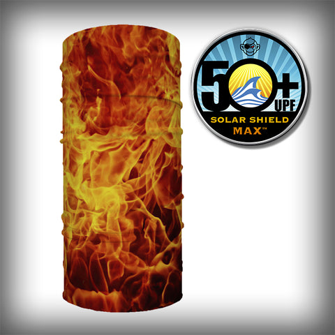 Monk Wrap Neck Gaiter - Face Mask - Bandana - Hell Fire