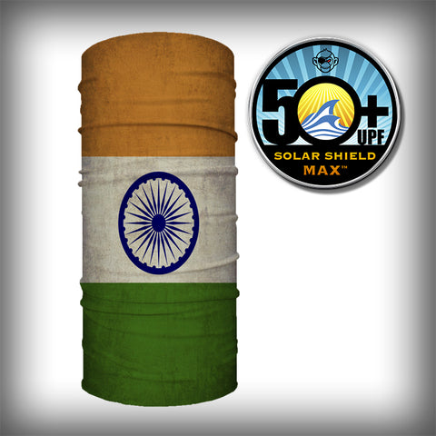Monk Wrap Neck Gaiter - Face Mask - Bandana - India Flag