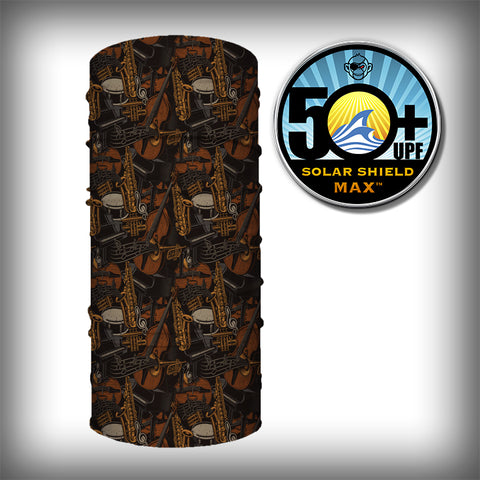 Monk Wrap Neck Gaiter - Face Mask - Bandana - Jazz