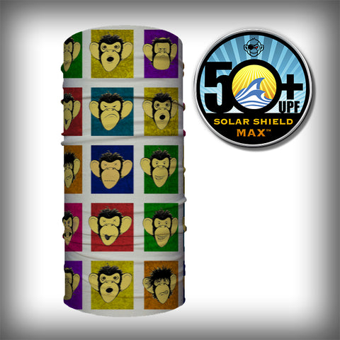 Monk Wrap Neck Gaiter - Face Mask - Bandana - Monkey Mass