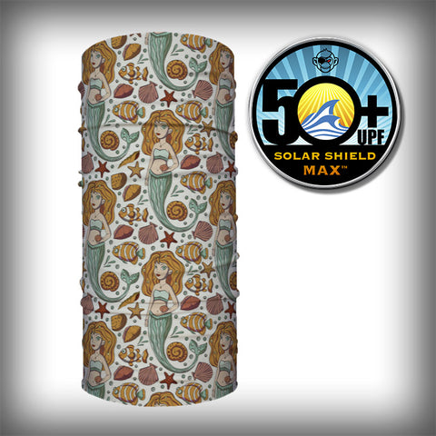 Monk Wrap Neck Gaiter - Face Mask - Bandana - Mermaid