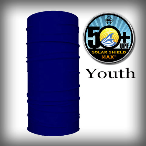 Monk Wrap Neck Gaiter - Face Mask - Bandana - YOUTH - Navy Color