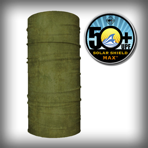 Monk Wrap Neck Gaiter - Face Mask - Bandana - Olive Grunge