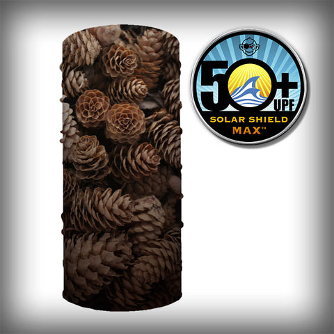 Monk Wrap Neck Gaiter - Face Mask - Bandana - Pine Cones