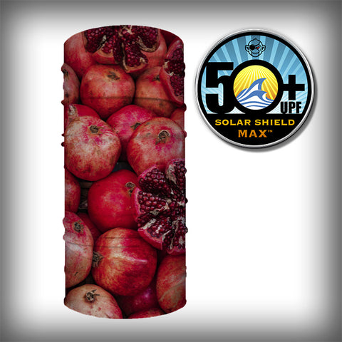 Monk Wrap Neck Gaiter - Face Mask - Bandana - Pomegranate