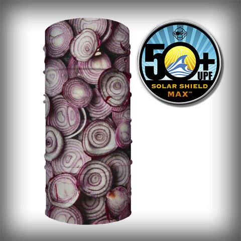 Monk Wrap Neck Gaiter - Face Mask - Bandana - Red Onions