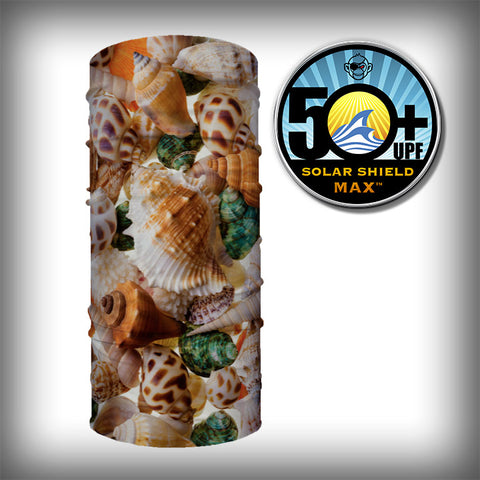 Monk Wrap Neck Gaiter - Face Mask - Bandana - Seashell Collection