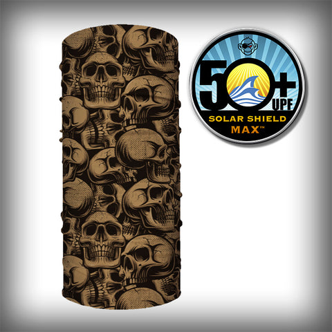 Monk Wrap Neck Gaiter - Face Mask - Bandana - Skulls