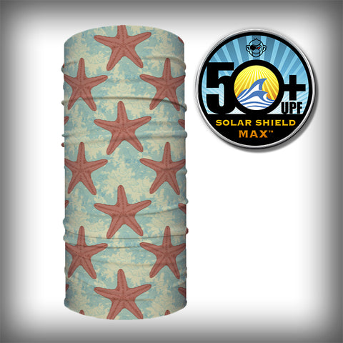 Monk Wrap Neck Gaiter - Face Mask - Bandana - Starfish