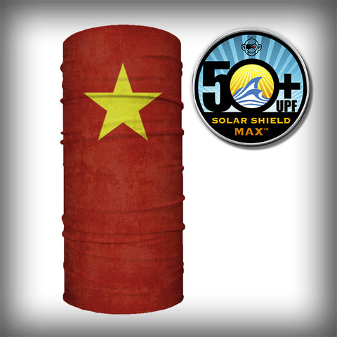Monk Wrap Neck Gaiter - Face Mask - Bandana - Vietnam Flag