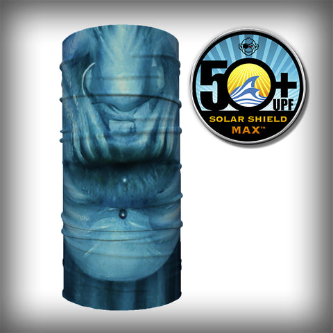 Monk Wrap Neck Gaiter - Face Mask - Bandana - White Walk