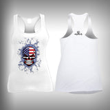 American Skull - Womens Tank Top - SurfmonkeyGear
 - 1