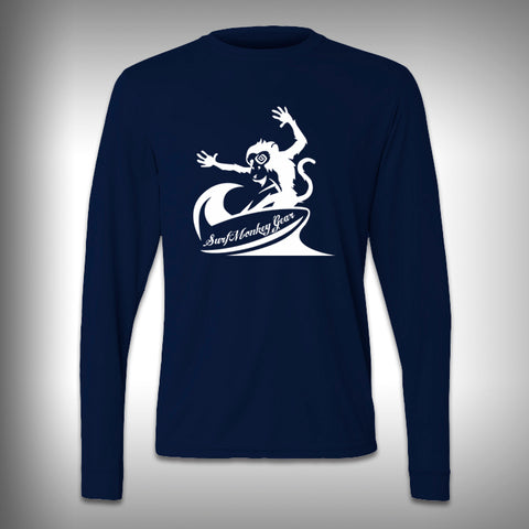 Crazy Monkey Surfing - Performance Shirt - Fishing Shirt - Decal Shirts