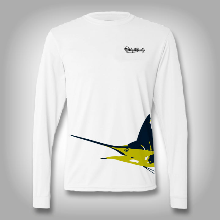 Fish Wrap Shirt - Marlin - Performance Shirts - Fishing Shirt 3X - Large / White