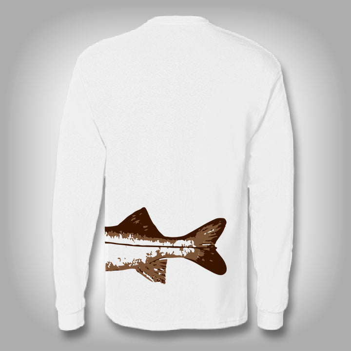 Fish Wrap Shirt - Snook - Performance Shirts - Fishing Shirt 3X - Large / White