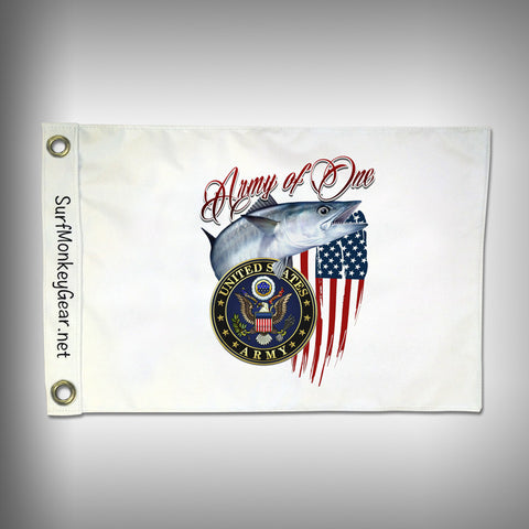 Custom Fishing Army Flag - Marine Grade - Boat Flag - SurfmonkeyGear
