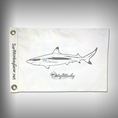 Fish Tournament Flag - Blacktip Shark - Marine Grade - Boat Flag - SurfmonkeyGear