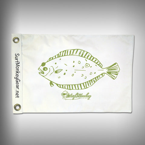 Fish Tournament Flag - Halibut - Marine Grade - Boat Flag - SurfmonkeyGear