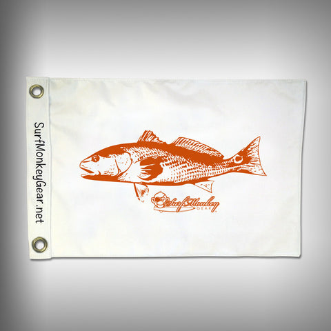 Fish Tournament Flag - Redfish - Marine Grade - Boat Flag - SurfmonkeyGear