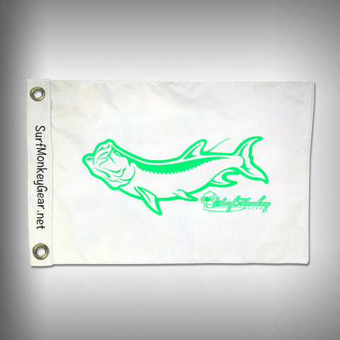 Fish Tournament Flag - Tarpon - Marine Grade - Boat Flag - SurfmonkeyGear