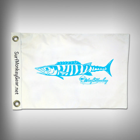 Fish Tournament Flag - Wahoo - Marine Grade - Boat Flag - SurfmonkeyGear