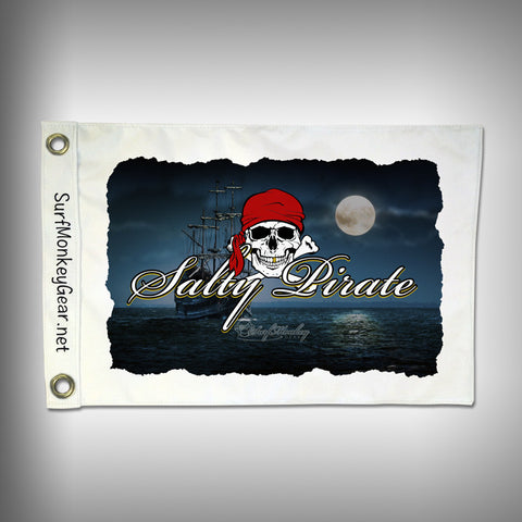 Salty Pirate Flag - Marine Grade - Boat Flag - SurfmonkeyGear
