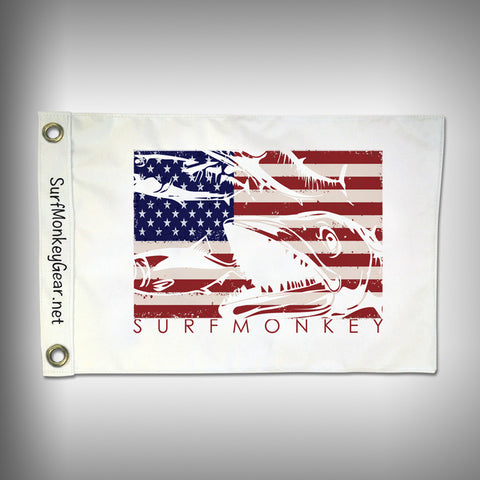 Custom US Kingfish Flag - Marine Grade - Boat Flag - SurfmonkeyGear