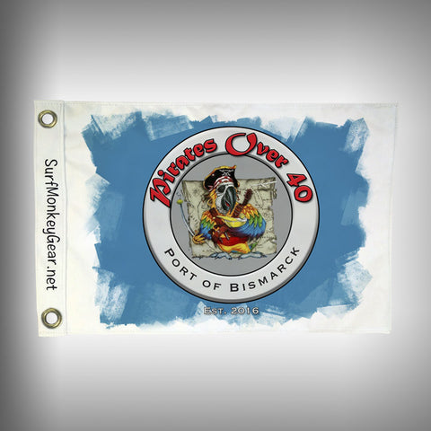 Pirates Over 40 Flag - Marine Grade - Boat Flag - SurfmonkeyGear