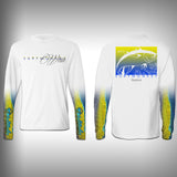 Yellowfin Tuna Scale Sleeve Shirt -  SurfMonkey - Performance Shirts - Fishing Shirt - SurfmonkeyGear