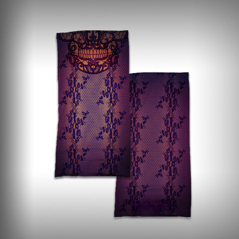 Monk Wrap Neck Gaiter - Face Shield - Bandana - Lace Skull - SurfmonkeyGear