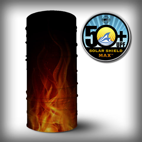 Monk Wrap Neck Gaiter - Face Mask - Bandana - Burning Up