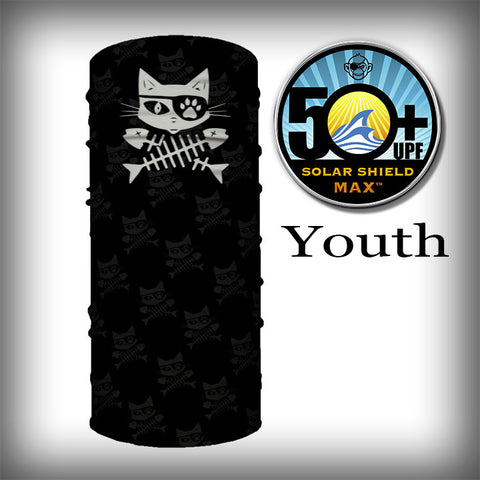Monk Wrap Neck Gaiter - Face Mask - Bandana - YOUTH - Cat Pirate