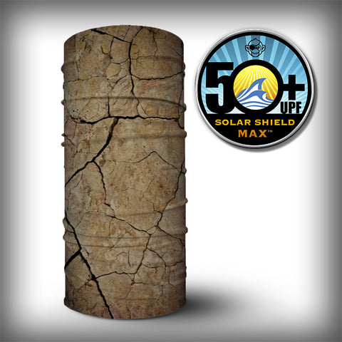 Monk Wrap Neck Gaiter - Face Mask - Bandana - Cracked Mud