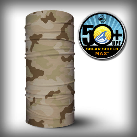 Monk Wrap Neck Gaiter / Face Mask - Desert Camo