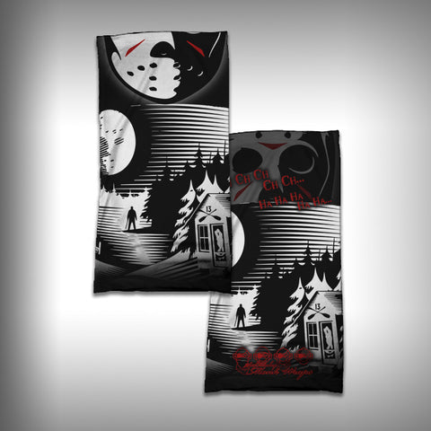 Monk Wrap Neck Gaiter - Face Shield - Bandana - Friday 13th - SurfmonkeyGear