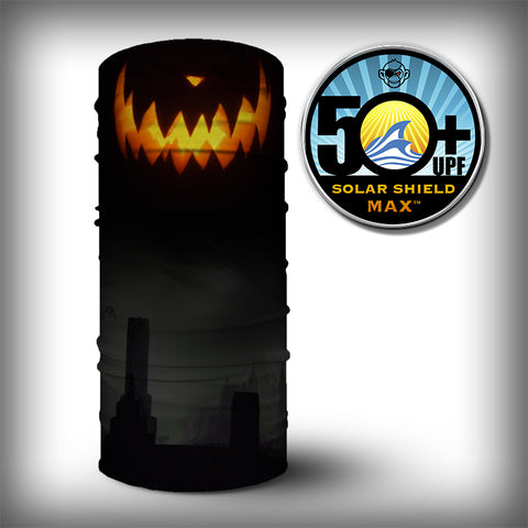 Monk Wrap Neck Gaiter - Face Mask - Bandana - Jack O Lantern