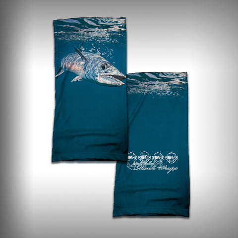 Monk Wrap Neck Gaiter / Face Shield - Kingfish Strike - SurfmonkeyGear