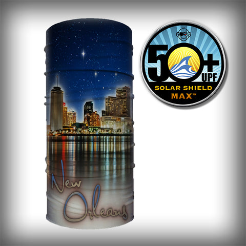 Monk Wrap Neck Gaiter - Face Mask - Bandana - New Orleans Cityscape