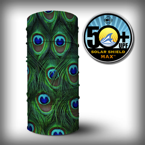 Monk Wrap Neck Gaiter / Face Mask - Peacock