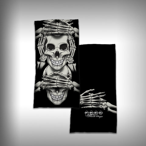Monk Wrap Neck Gaiter - Face Shield - Bandana - See no Evil - SurfmonkeyGear