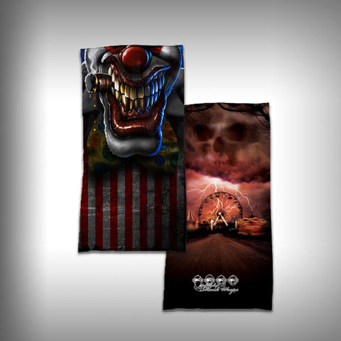 Monk Wrap Neck Gaiter - Face Shield - Bandana - Sick Clown - SurfmonkeyGear