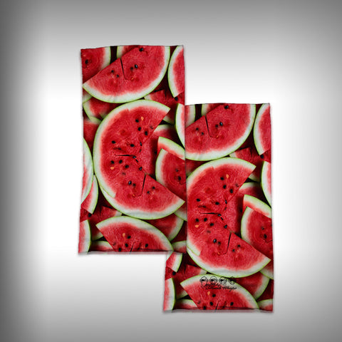 Monk Wrap Neck Gaiter - Face Mask - Bandana - Watermellon